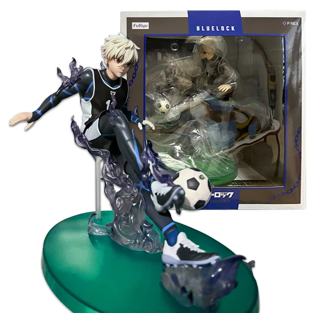 18CM Anime BLUE LOCK Nagi Seishiro Figure Football Style Special Effects Parts Model Toy Gift Collection Aciton Figure PVC