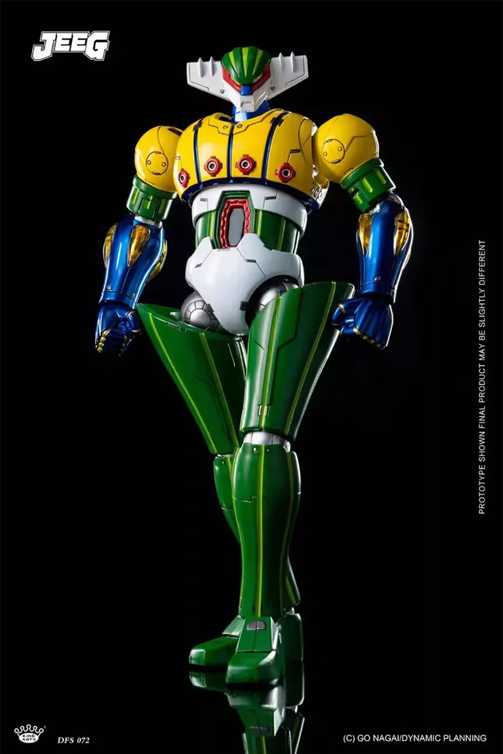 Original King Arts DFS072 Alloy Scenario Series Diamond Flying Diamond Jeeg Action Anime Figure ModelToys 25.2CM Collection Gift
