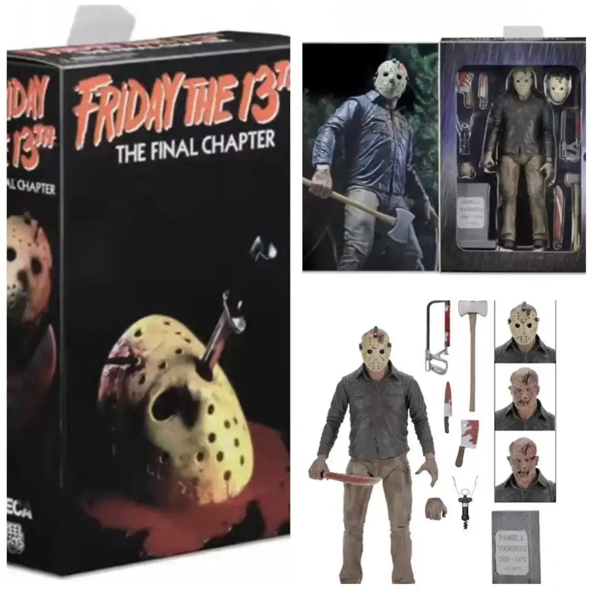 NECA Friday The 13th Figure Pennywise Part VII 7 New Blood Ultimate Jason Voorhees Action Figure Model Horror Halloween toy Gift