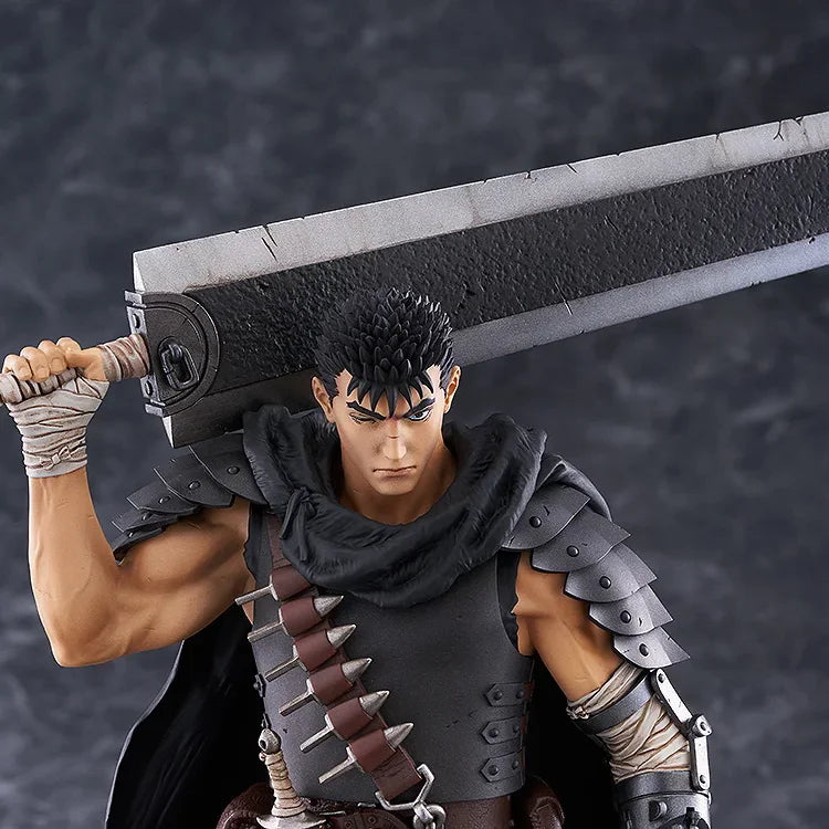 Original Good Smile POP UP PARADE Guts Black Swordsman L size Berserk Genuine Anime Figure Cartoon Collectible Model Doll Gift