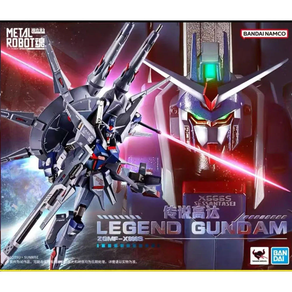 100% Authentic In Stock Bandai METAL BUILD 1/144 Gundam SEED DESTINY ZGMF - X666S Legend Gundam Alloy Model