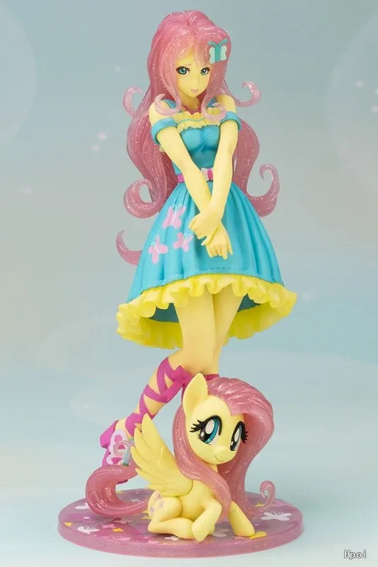 Original KOTOBUKIYA Beautiful Girl Statue Series × Rainbow Pony Rou Rou Limited Edition Anime Doll Figure Model Toys Gifts