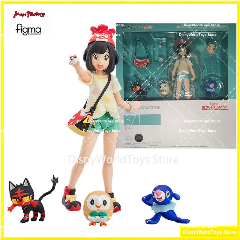 100% Original Figma 371 Mizuki Pokemon Selene In Stock Anime Action Collection Figures Model Toys
