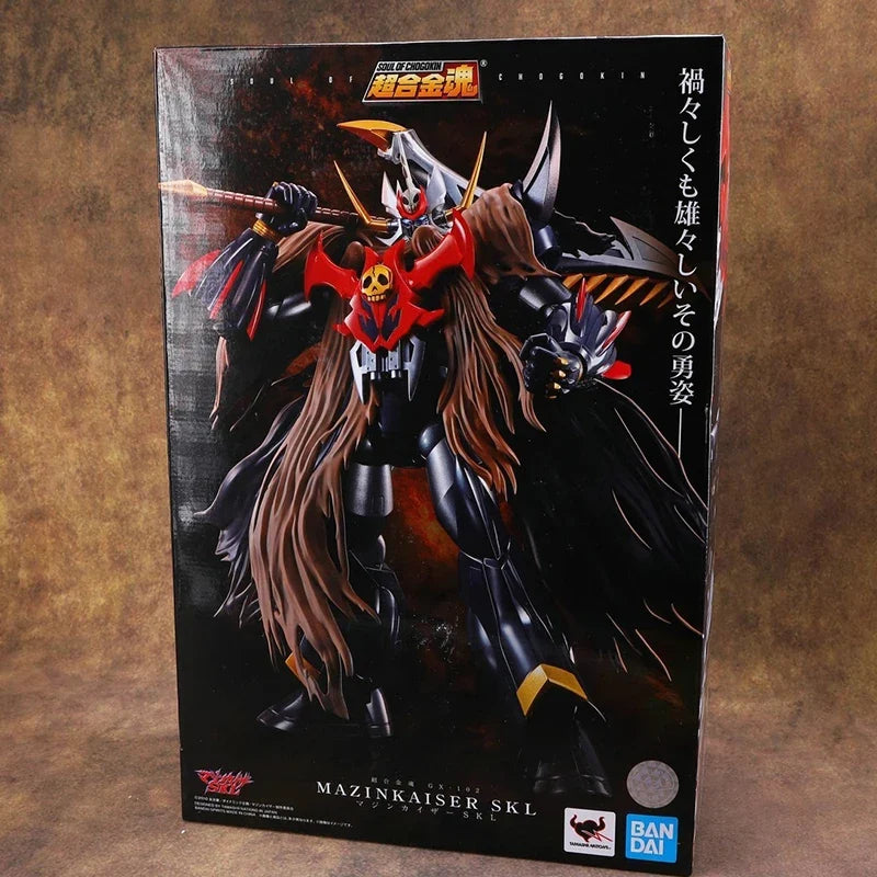 Bandai Genuine SOUL OF CHOGOKIN GX-102 MAZINKAISER SKL MAZINGER Anime Action Figure Collectible Model Toy Ornament Gift Children