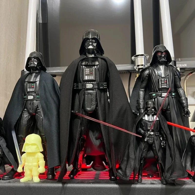 New In Stock 30cm Wars Anime Figure Darth Vader Emit Light And Sound Action Figure Desktop Decoration Christmas Surprise Gifts