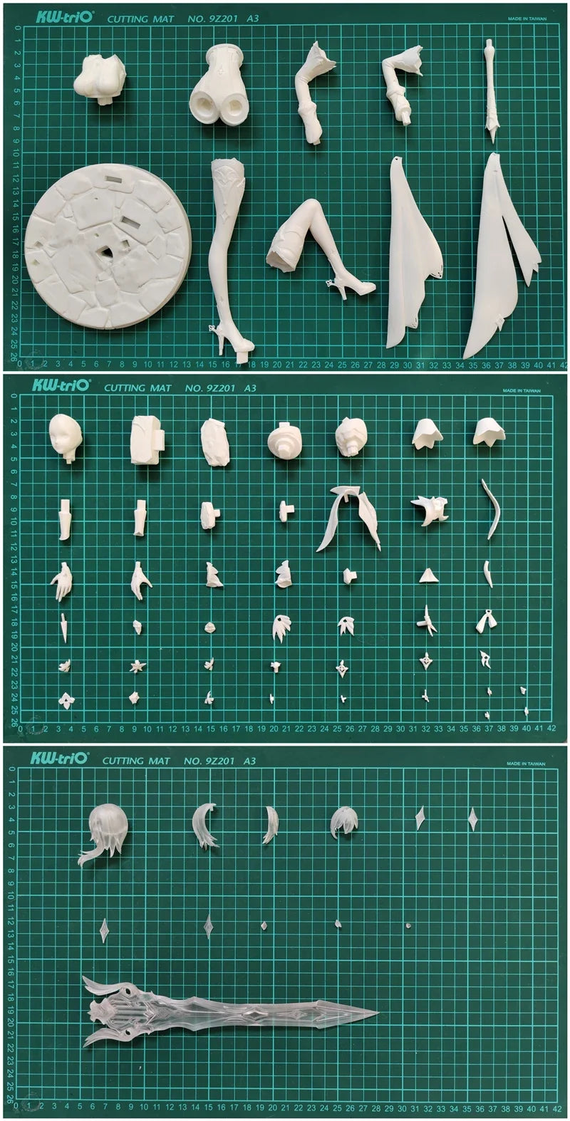 Resin Figure Kit Eula WF2023 Unpainted Garage Resin Kit Model GK