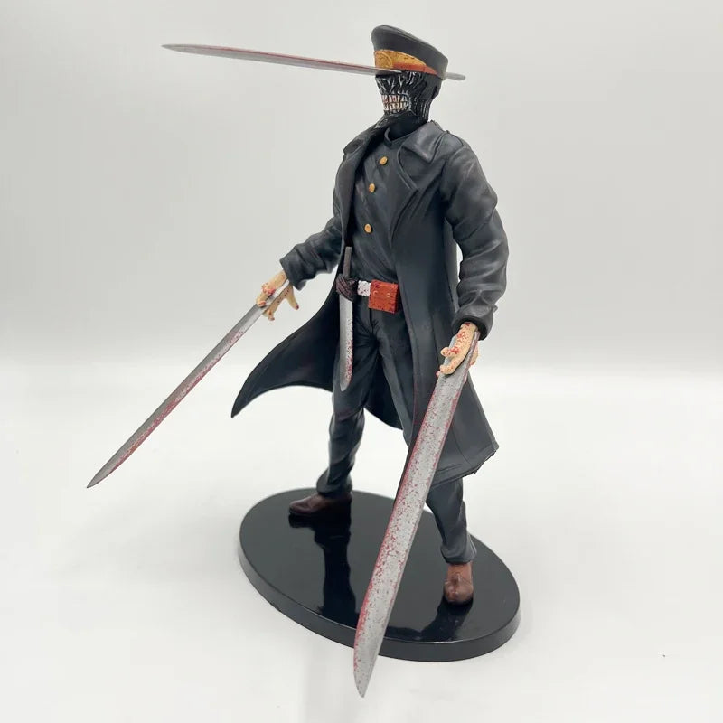 24cm Chainsaw Man Katana Man Anime Figure Samurai Sword Action Figure Denji/Power Figurine Adult Collectible Model Doll Toys