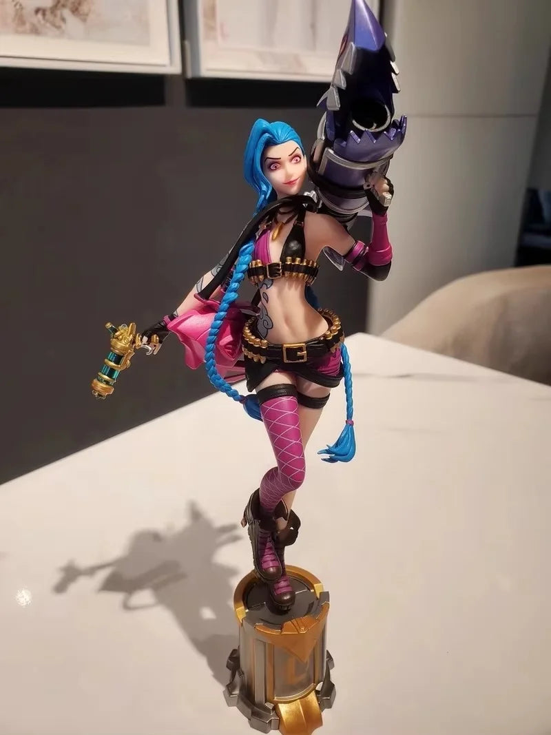 League Of Legends Jinx 3d Pen Anime Figurine Official Authentic Game Periphery Desk Decoration Ornament Toys Birthday Gifts Hot