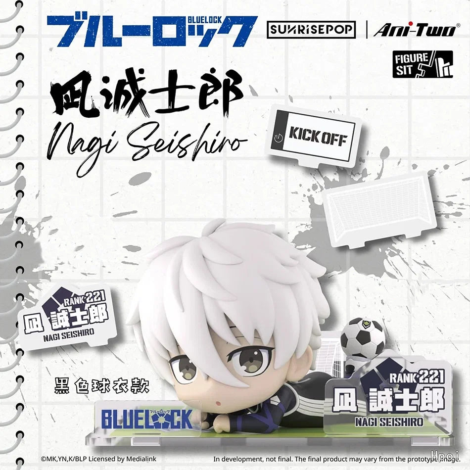 BLUE LOCK Action Figures Isagi Yoichi Nagi Seishiro Anime Figure Q Version Figurine PVC Collectible Model Kids Doll Toys Gift