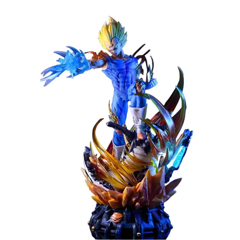 41cm New Dragon Ball Vegeta IV Anime Figure Peripheral Model Statue Replaceable Header Desktop Decoration Ornaments Kid Gift Toy