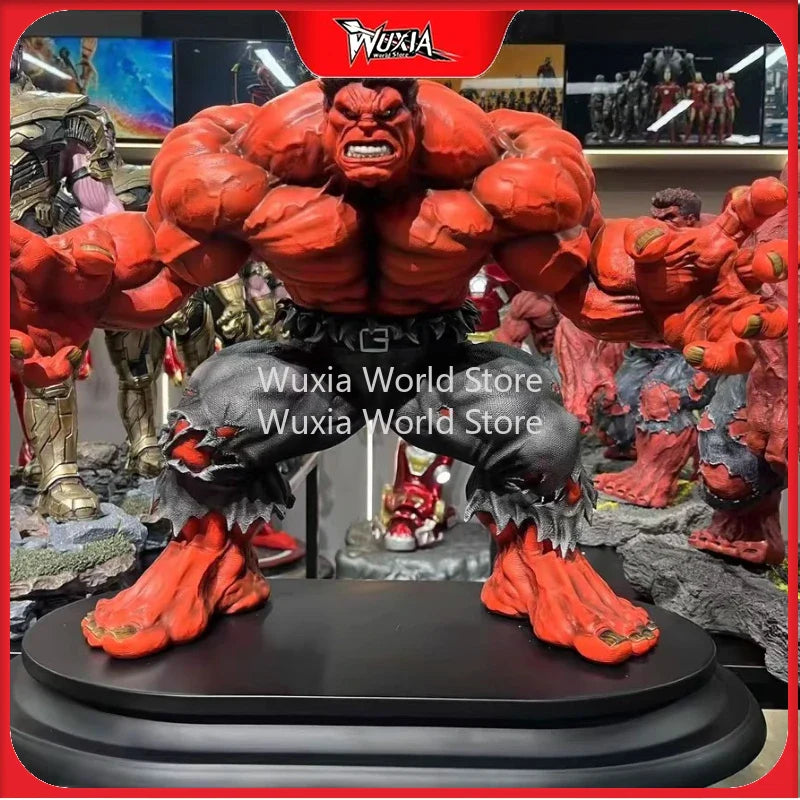 In Stock 50cm Height Hulk Red Hulk Figure Marvel Anime Figures Collection Desktop Ornament Decorations Best Gifts for Childrens