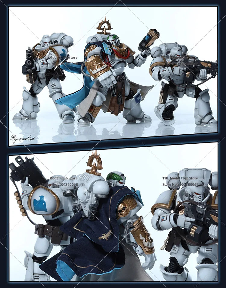 JOYTOY Warhammer 40k 1/18 Space Marines White Consuls Captain Messintus Clothes Cloak For 3.75inch Soldier Action Figure Model