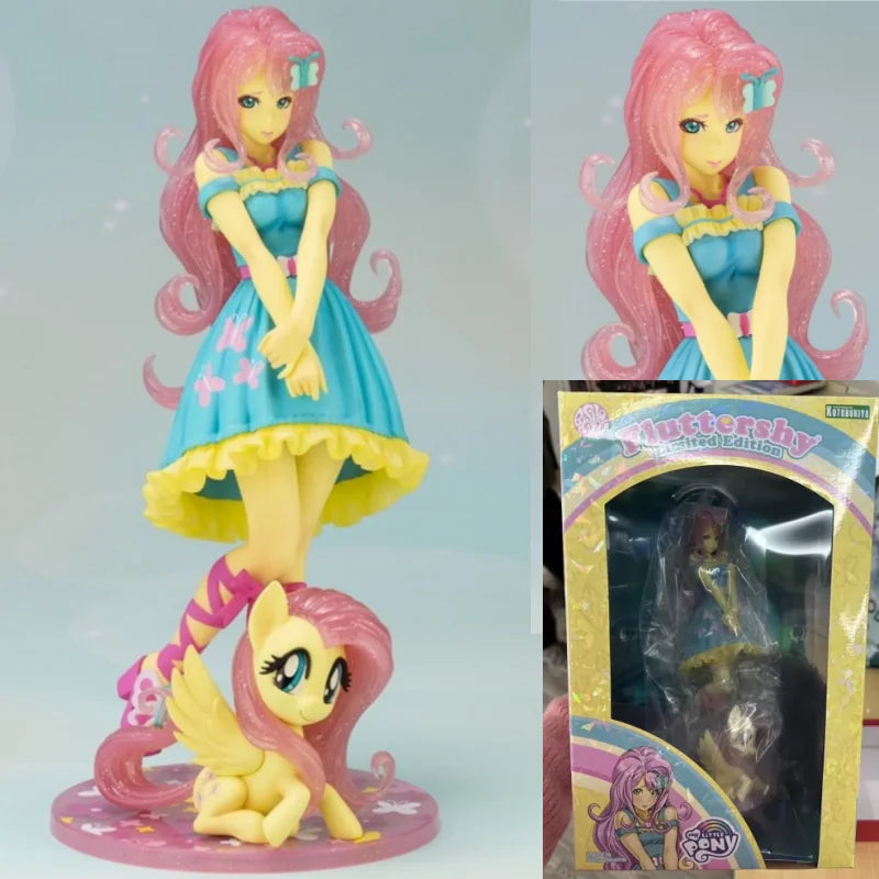 In Stock Original Genuine KOTOBUKIYA BISHOUJO STATUE Fluttershy 22cm 1/7 Anime Portrait Model Toy Collection Gift