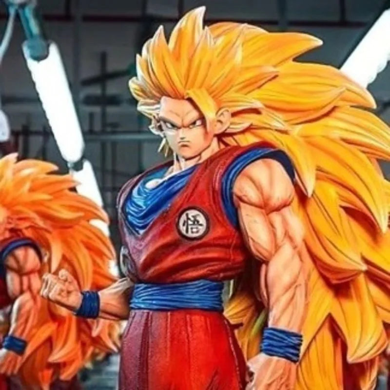 JT Studio 2% 1/4 Goku 54cm Dragon Ball Anime Figures Super DBZ Dragonball Saiyan 3 SSJ3 Action Figure Statue Collectible Toy