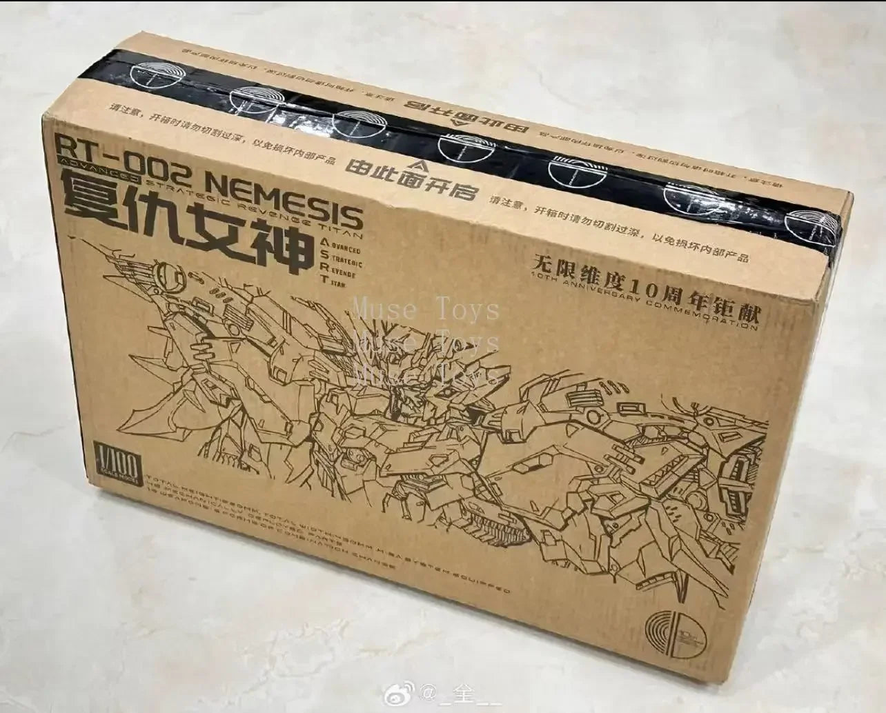 In stock Infinite Dimension Infinite Nova Nemesis 1/100 10th Anniversary Original Mecha Trendy Assembly Model Toy First Batch
