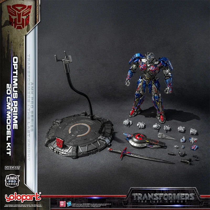 In Stock 2025 Yolopark Amk Pro Series Transformers The Last Knight Optimus Prime Alloy Collect Model Action Figure Toys Gifts