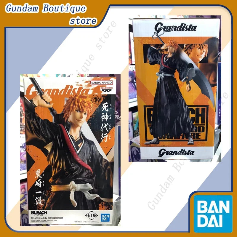 Bandai Genuine BANPRESTO Grandista BLEACH Kurosaki Ichigo Anime Action Figure Collectible Model Toys Ornaments Gift Children Kid