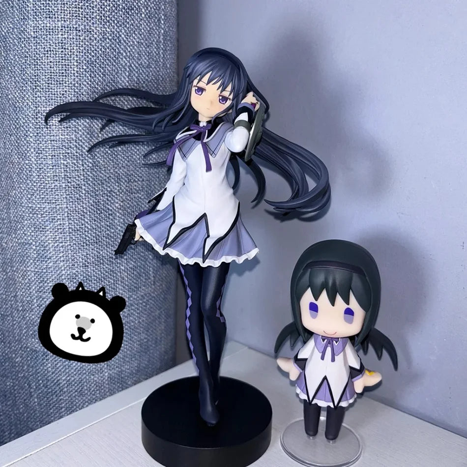 18CM Puella Magi Madoka Magica Aniem Figure Akemi Homura Magic Girl PVC Anime Action Figures Model Anime Cartoon Model Toy Gift