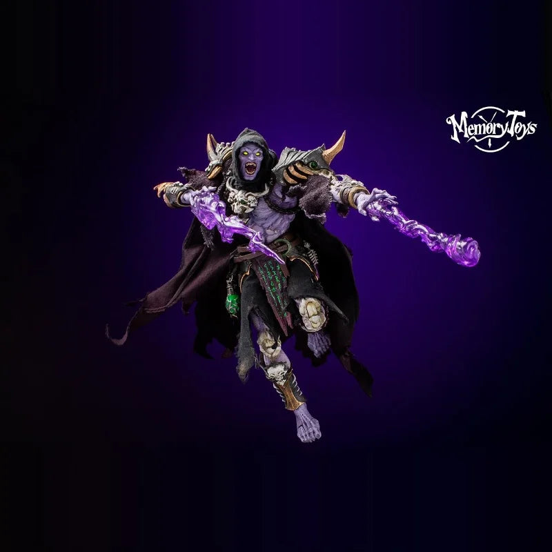 1/12 Scale Anime Memory Action Figure Necromancer Baron Salman Soldier Adventurer World Little Devil Model Collectible Gift Toy