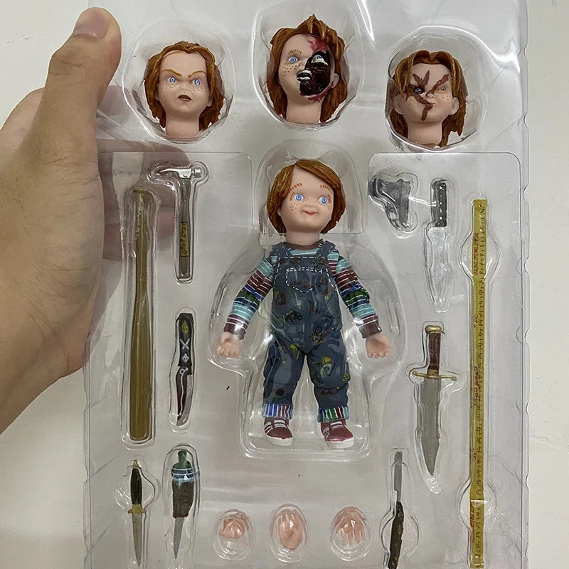 Neca Chucky Good Guys Action Figure He Wants You Be A Best Friend Child's Play Chucky Figure Toys Doll Christmas Gift 12cm