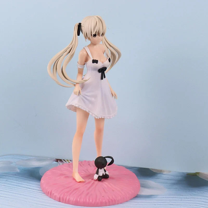 Japan New 24cm Yosuga no Sora Figure PVC Action Anime Doll Model Toys cute white suspender skirt Figure for girl gift