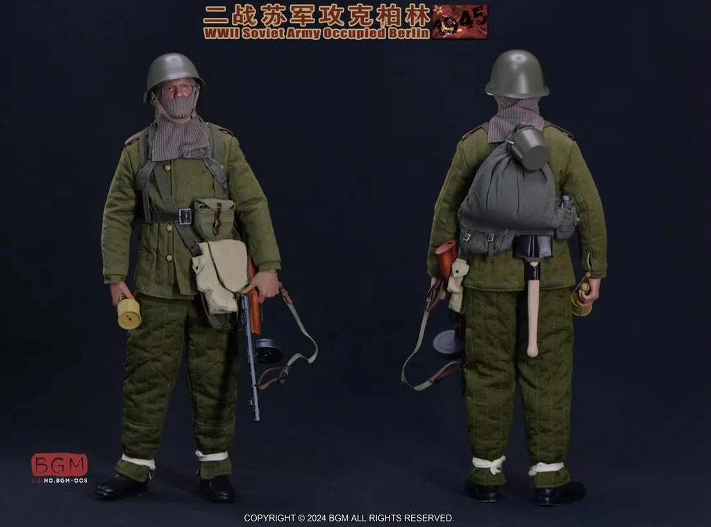 1/6 BGM TOYS BGM-005 Version C Soviet Soldier Doll Dress Suit Weapons Equipment No Do Head No Body For 12" Doll Figure DIY