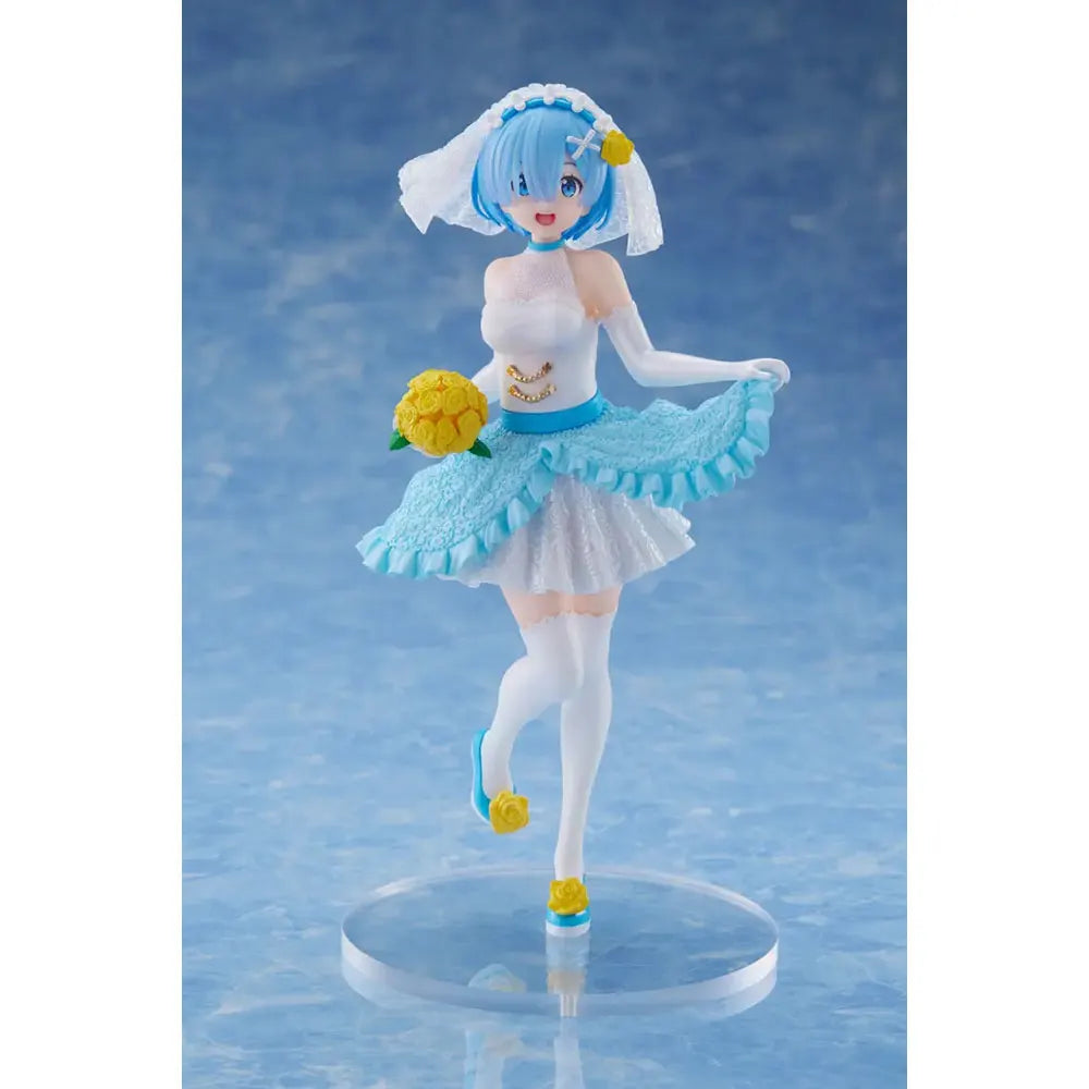 20CM Anime Rem Bride Figure Anime Figure Re:Zero Standing Wedding Dress Model Toy Gift Doll Collection Decoration PVC