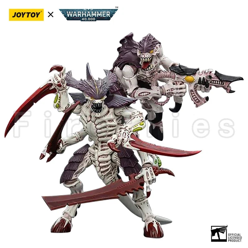 1/18 JOYTOY Action Figure 40K Tyranids Hive Fleet Leviathan Tyranid Warrior with Boneswords Anime Toy