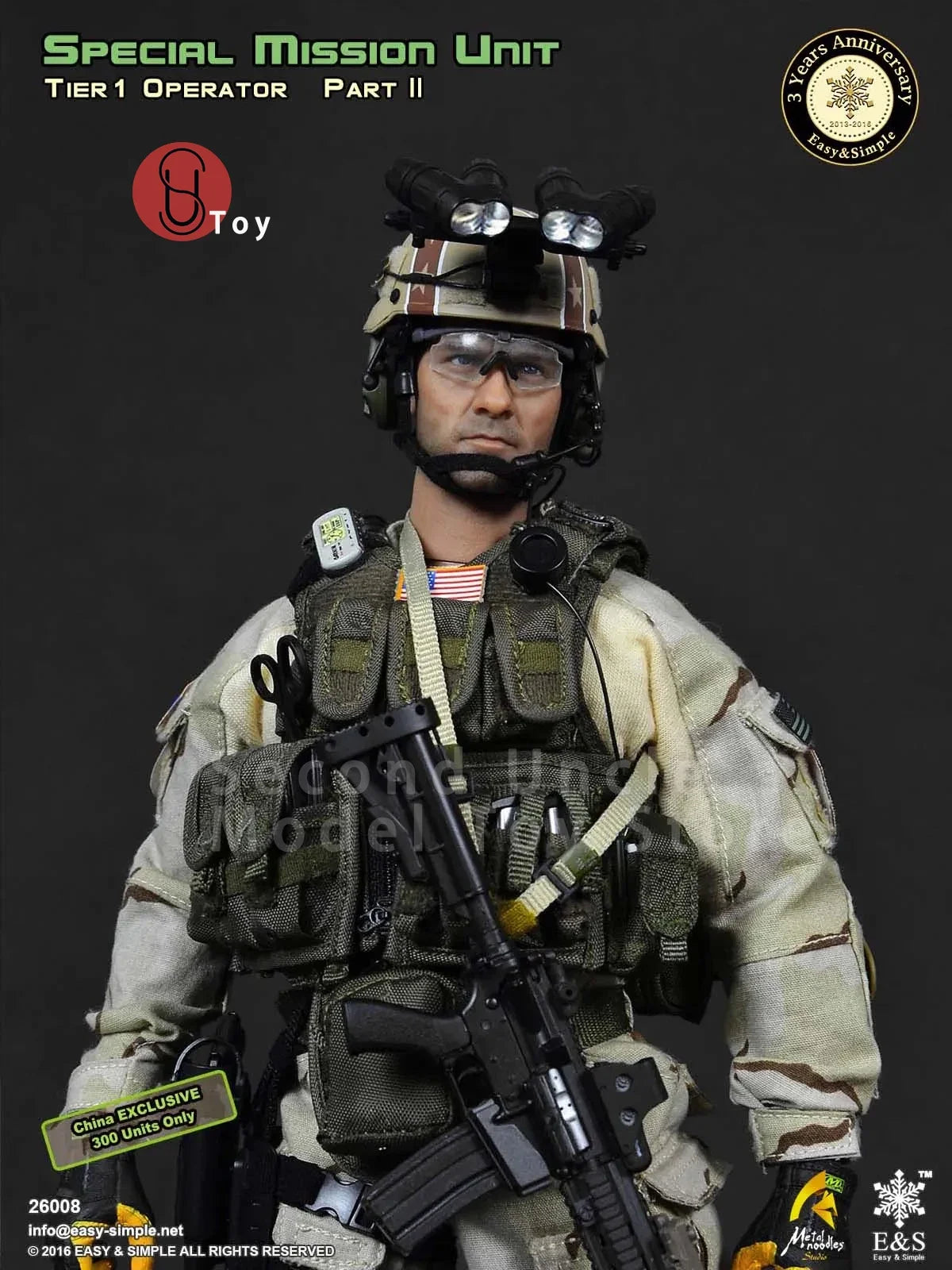 Easy&Simple ES 26008 1/6 US Army SMU Tier-1 Operator PartII US Army 3th Anniversary Action figure Full Set Collectible Model Toy