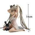 Game Anime Kasugano Sora action figures sitting pose Kasugano Sora figurine pajamas PVC model desk decoration birthday gift 14CM