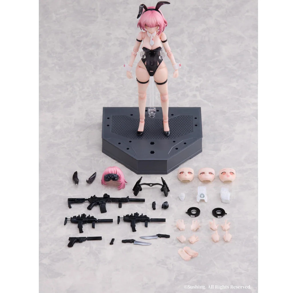 HIPLAY Sushing Rabbit Bunny Rapid Squad Force: Assault Trooper - BELKA 1/12 Scale Anime Action Figure