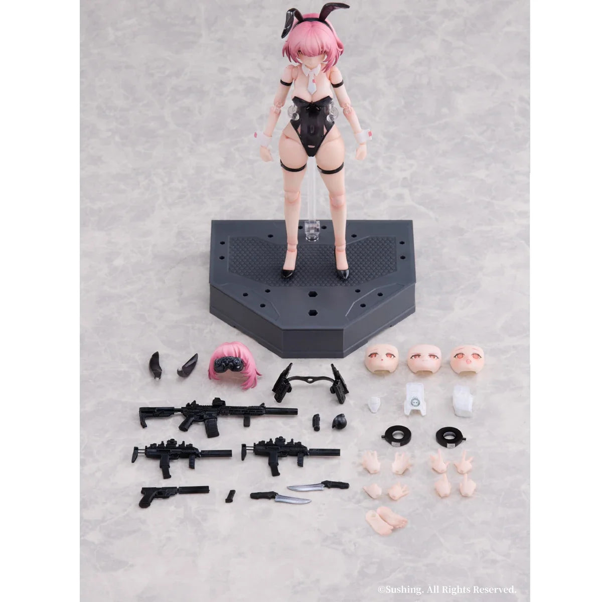 HIPLAY Sushing Rabbit Bunny Rapid Squad Force: Assault Trooper - BELKA 1/12 Scale Anime Action Figure