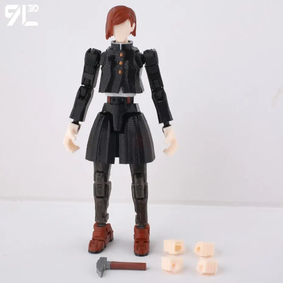 9L3D Printed Anime Naruto Jujutsu Kaisen One Piece Characters Lucky13 Dummy Action Figures Multi-Jointed T13 Mannequin Toys
