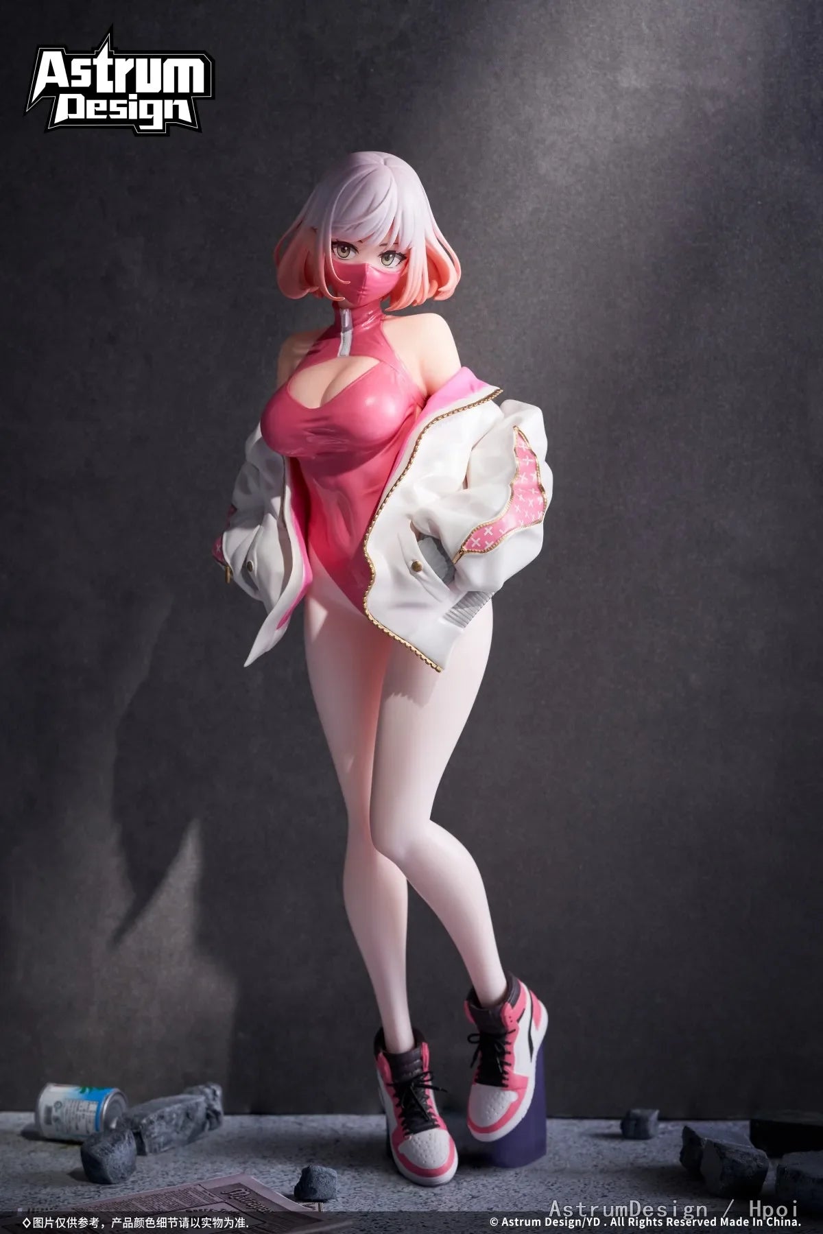 2 Styles Astrum Design YD Luna Anime Figure Black Pink Mask Girl Action Figure PVC Collectible Model Doll Toys