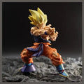 15.5cm/6.1-inch Dragon Ball Z anime character Sun Wukong battle damage shockwave PVC Action Figure Collection Decoration Toys