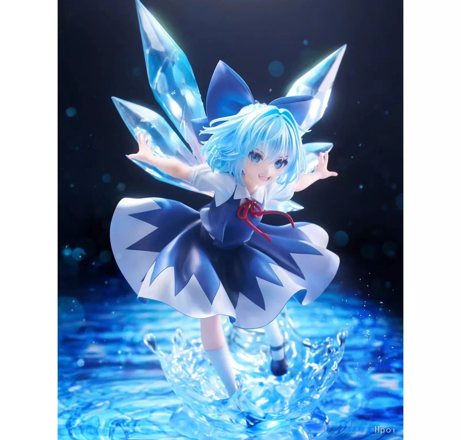 In Stock Touhou Project Cirno 1/7 Scale Animation Peripherals Ornaments Figures Scenery Items Movable Figures Collection Gifts