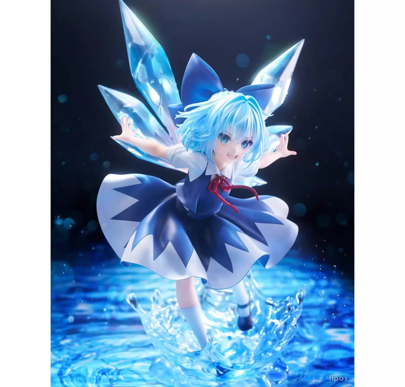 In Stock Touhou Project Cirno 1/7 Scale Animation Peripherals Ornaments Figures Scenery Items Movable Figures Collection Gifts