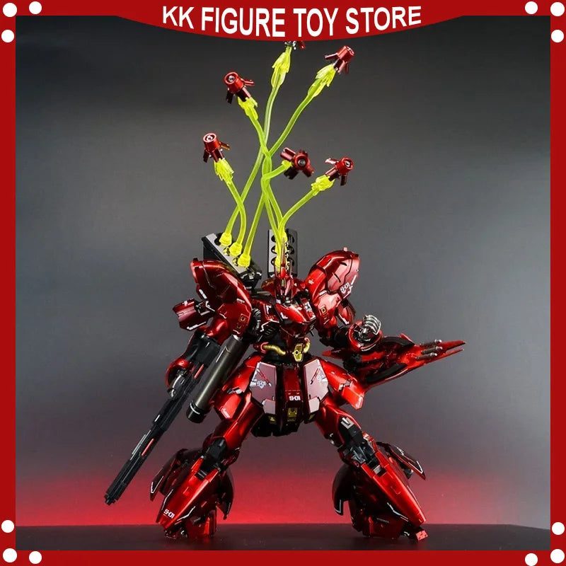 STAR Model RG 1/144 MSN-04 Sazabi Mirror Electroplating red Ver.Assembly Model Kits Anime Action Figure  Plastic Robot toys