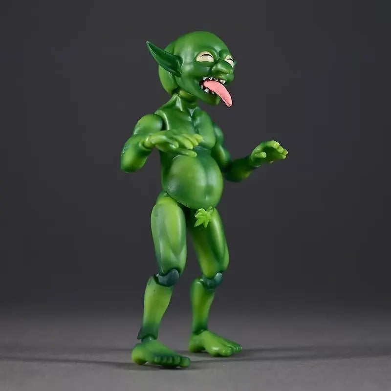 10cm Goblin Kun Figure Monsters Action Figures Figurine Desk Decoration Doll Collection Statue Model Toys Adults Birthday Gifts