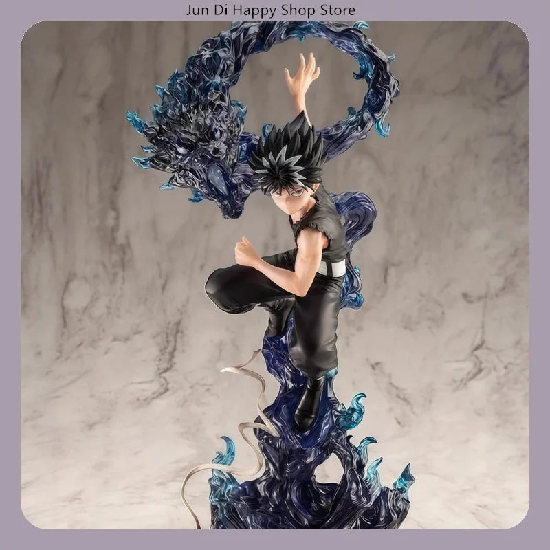 24cm YuYu Hakusho Hiei Dark Figure Anime Collectible Statue with Evil Eye Desktop Decoration Gift