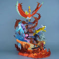 39cm New Pokemon Anime Figure Three Sacred Perimeter PVC Model Scene Statue Desktop Decoration Ornaments Kids Birthday Gifts Toy
