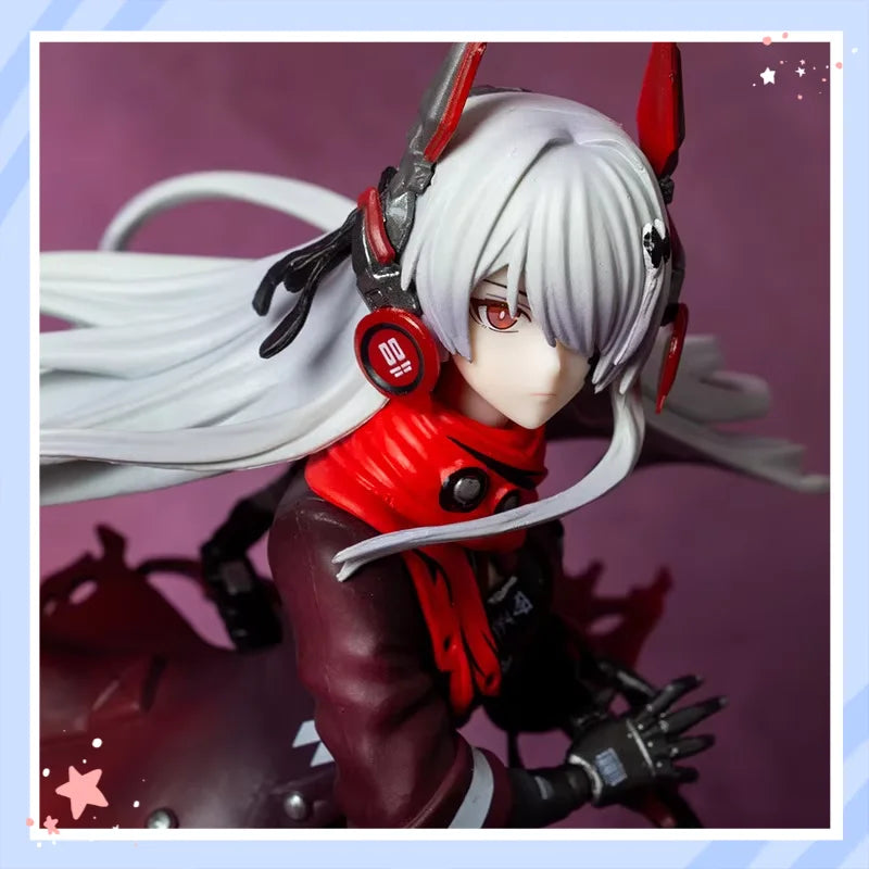 Punishing Gray Raven Lucia Crimson Abyss White Hair Anime Figure Collectible Statue Desktop Ornament Display For Anime Game Fans