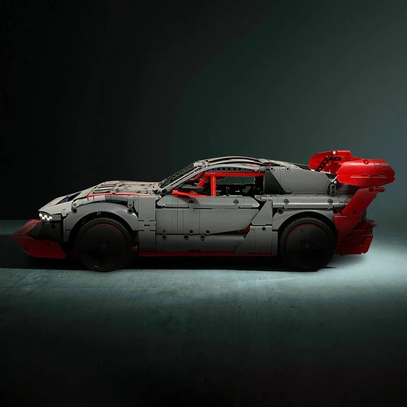 Champion Speed Cars Moc Building Bricks S1 E-Tron Quattro Sports Car Model Technology Modular Blocks Gift Christmas Toys DIY Set