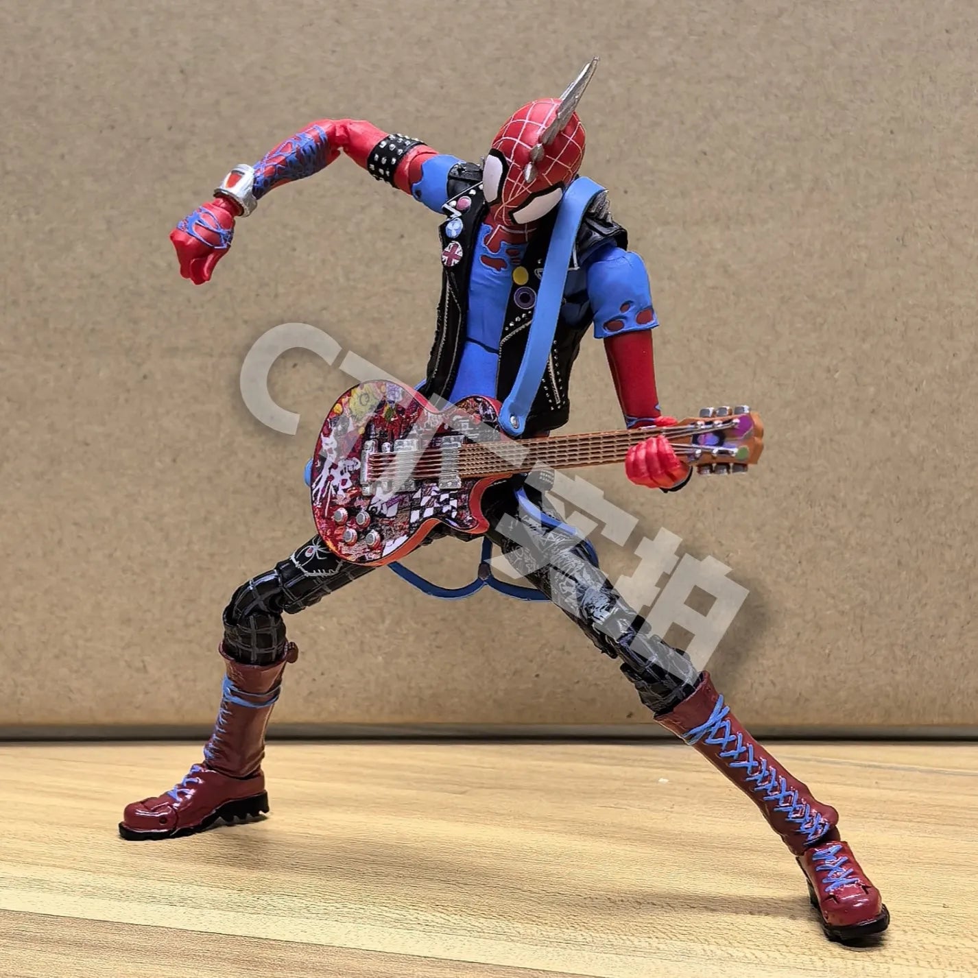 CT Toys Spider-Punk Spiderman Action Figure Spider-Man Across The Spider-Verse Figures Shf Statue Model Doll Toy Kids Gifts