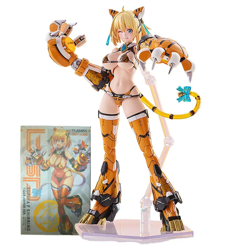 Spot SaleGSC SOPHIA F. SHIRRING TIGER ARMOR VER. Actionfiguren PLAMAX BP-02 Anime-Spielzeug Bausatz Originalverpackung Auf Lager