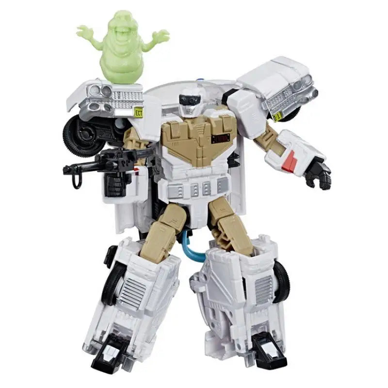 Hasbro Transformers x Ghostbusters Ectotron Action Figure Ecto-1 Autobot Toy Gift E6017