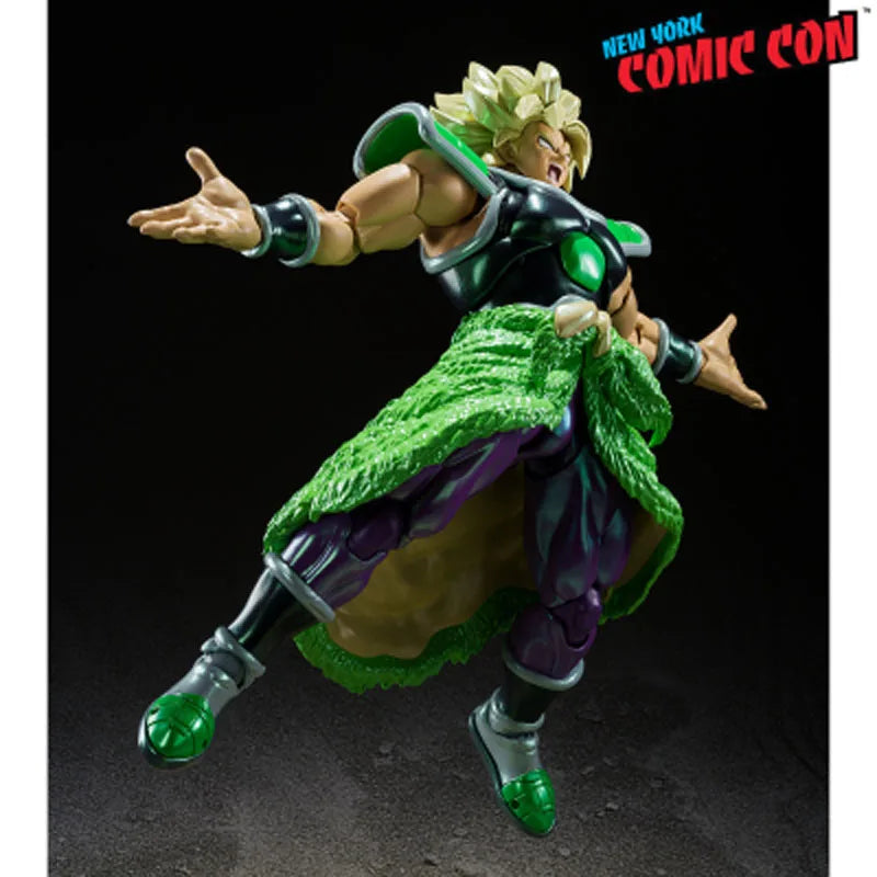 Bandai Genuine S.H.Figuarts Anime Figure Dragon Ball Super: Broly - Super Saiyan Broly - Exhibition Limited Edition - 190mm