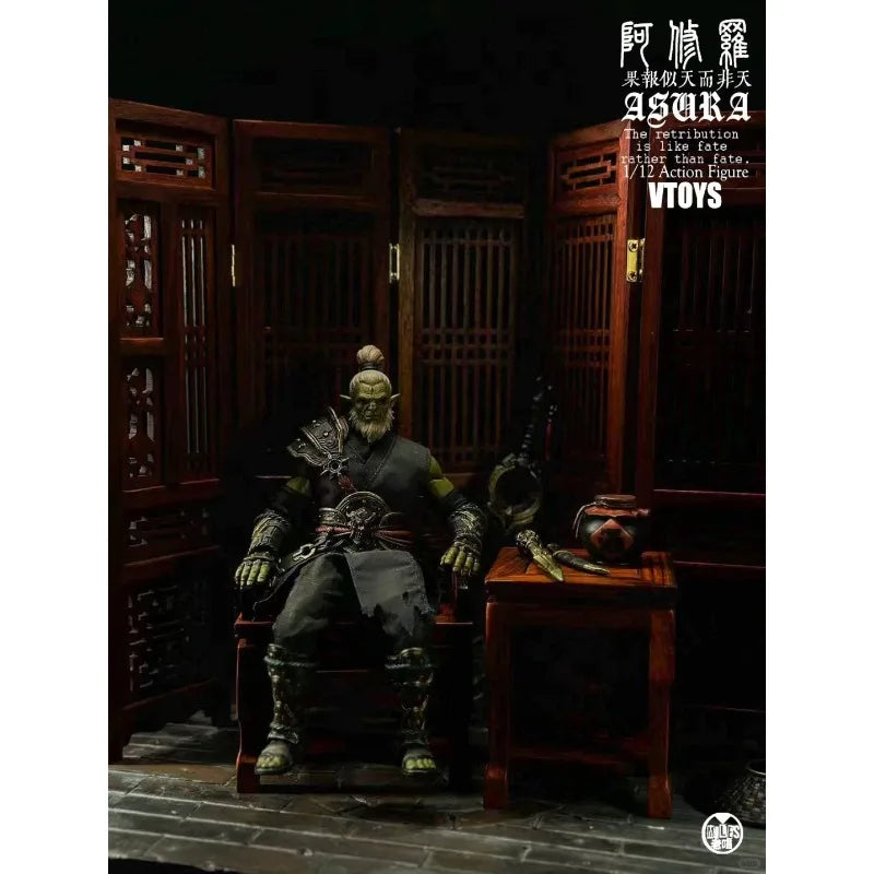 VTOYS Original Asura Green Red Brake 1/12 Limited Edition Movable Cloth Clothing Collectible Doll Model Toy in Stock Ornament