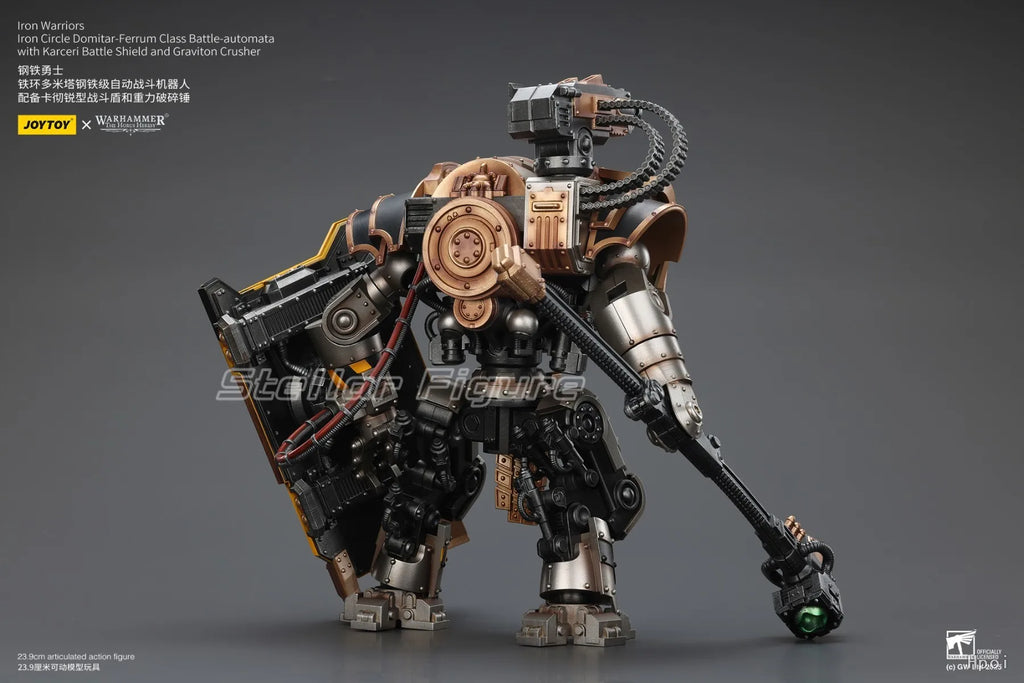 【SF】JOYTOY Warhammer The Horus Heresy 1/18 Action Figure Iron Warriors Iron Circle Domitar Ferrum Class Battle Automata with