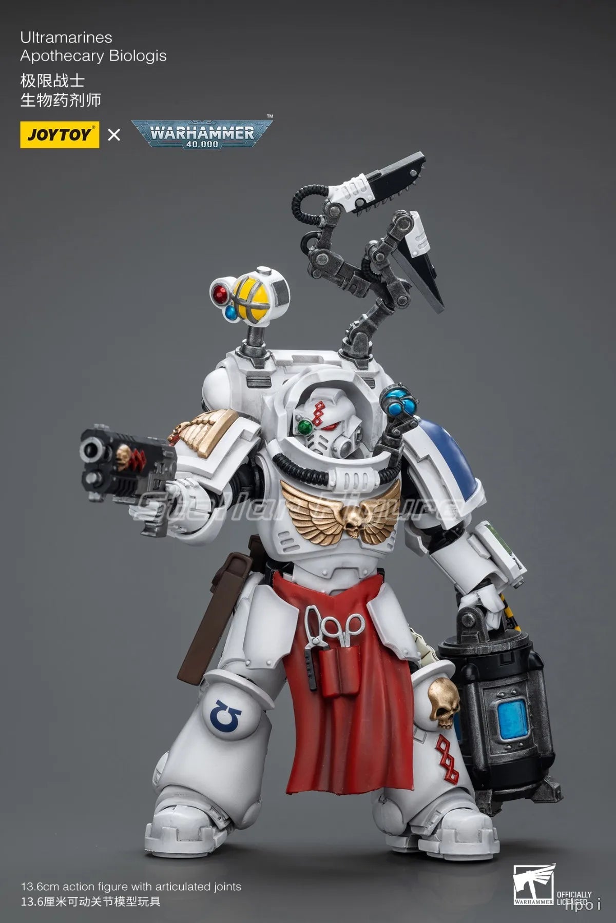 【SF】JOYTOY Warhammer 40K   1/18 Action Figure Ultramarines Apothecary Biologis Model Gifts Collection Ornaments